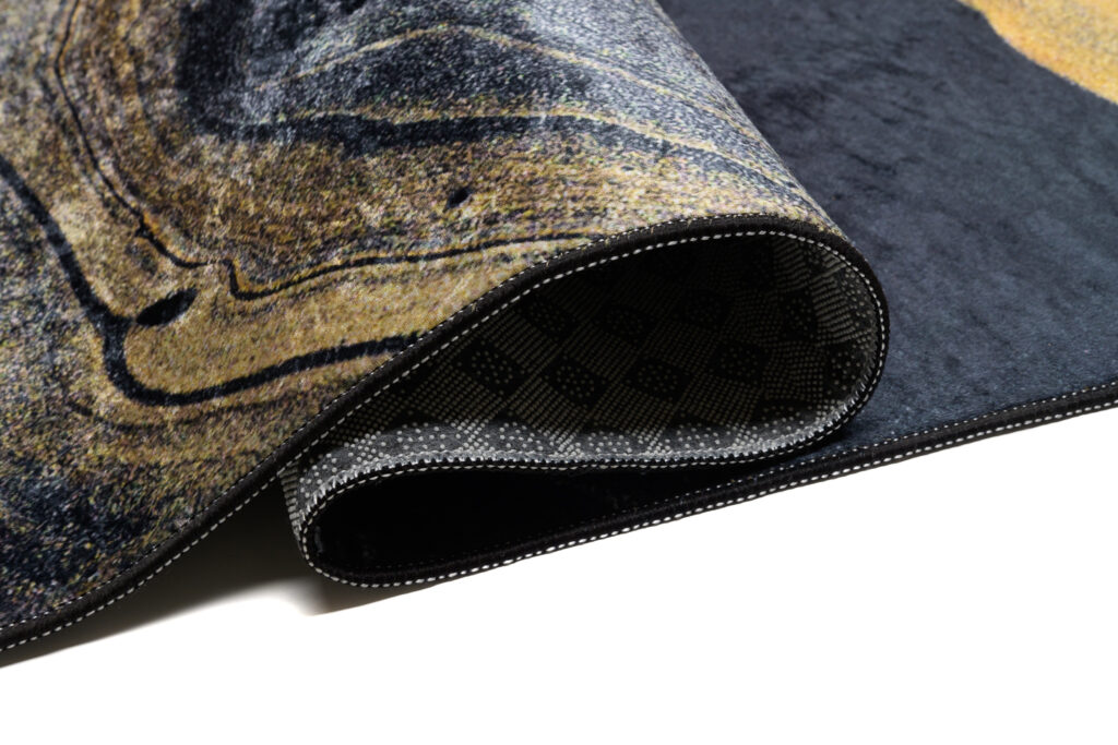 Vloerkleed Toscana Grijs Gouden Agaat Antislip