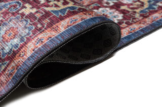 Vloerkleed Victoria Kwastjes Rood Marineblauw
