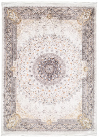 Vloerkleed Victoria Kwastjes Beige Bruin Rozet