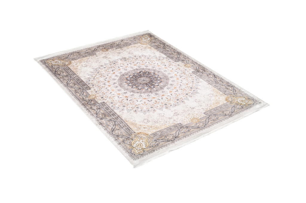 Vloerkleed Victoria Kwastjes Beige Bruin Rozet