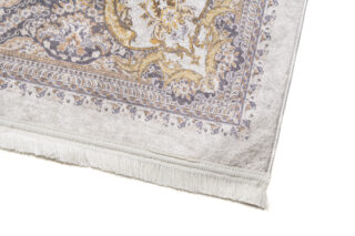 Vloerkleed Victoria Kwastjes Beige Bruin Rozet