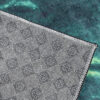 Vloerkleed Toscana Abstract Donker Groen