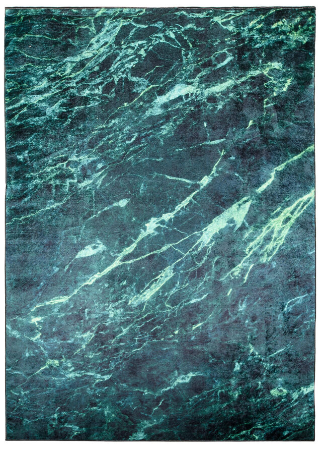 Vloerkleed Toscana Abstract Donker Groen