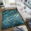 Vloerkleed Toscana Abstract Donker Groen