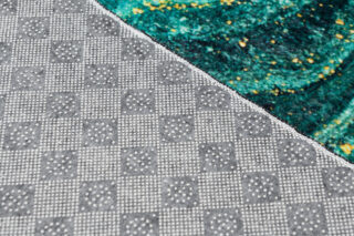 Vloerkleed Toscana Smaragd Gouden Antislip