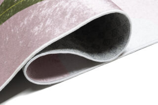 Vloerkleed Emma Antislip Wasbaar Roze Panda Bamboe