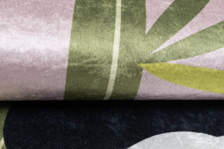Vloerkleed Emma Antislip Wasbaar Roze Panda Bamboe
