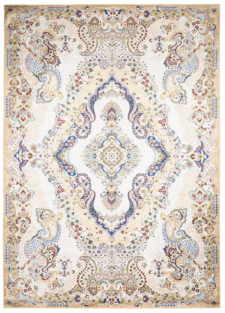 Vloerkleed Victoria Crème Marineblauw Traditioneel