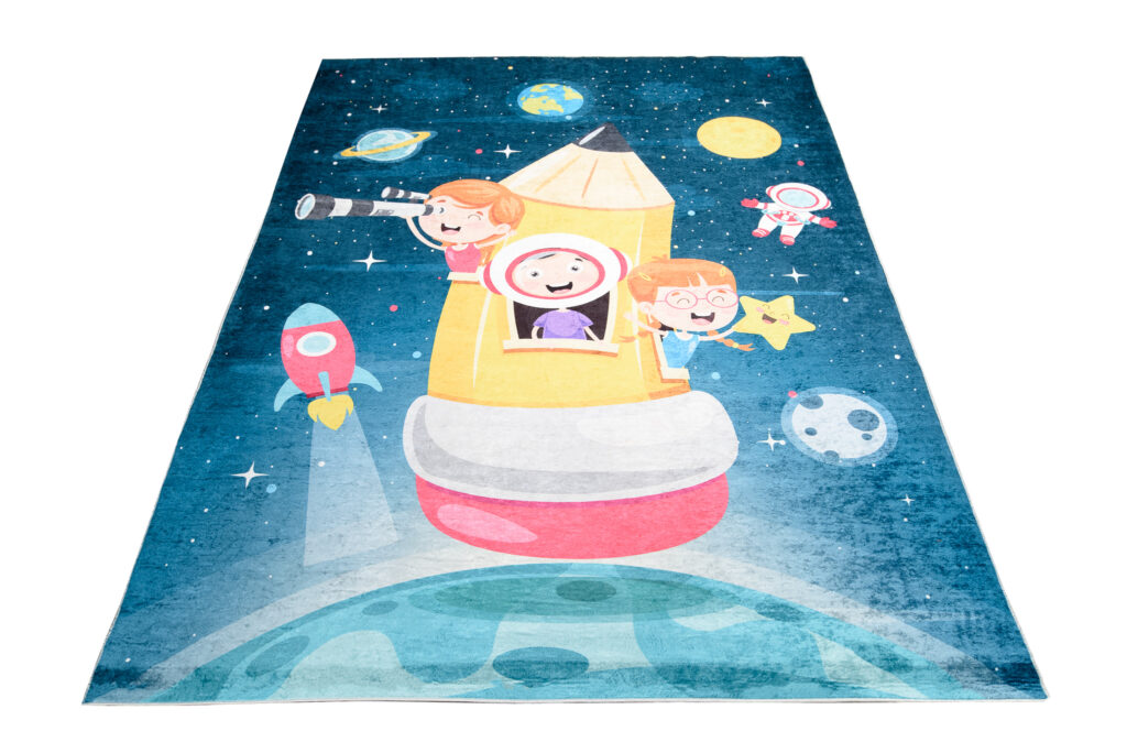 Vloerkleed Emma Kinderkamer Antislip Licht Roze Ballerina