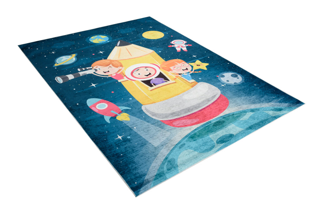 Vloerkleed Emma Kinderkamer Antislip Licht Roze Ballerina