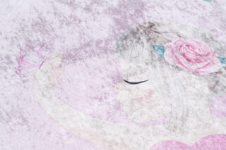 Vloerkleed Emma Kinderkamer Antislip Roze Ballerina