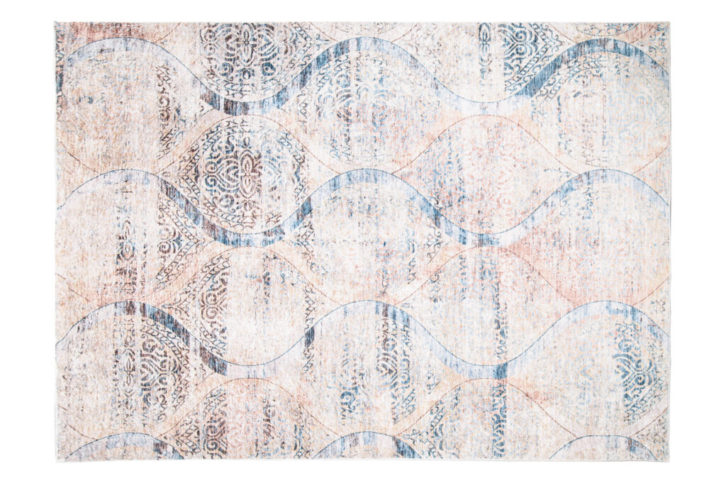 Vloerkleed Toscana Vintage Blauw Beige Ornamenten