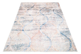 Vloerkleed Toscana Vintage Blauw Beige Ornamenten