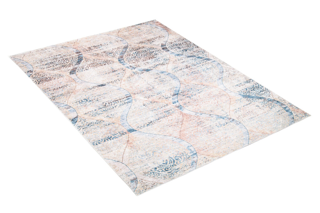 Vloerkleed Toscana Vintage Blauw Beige Ornamenten