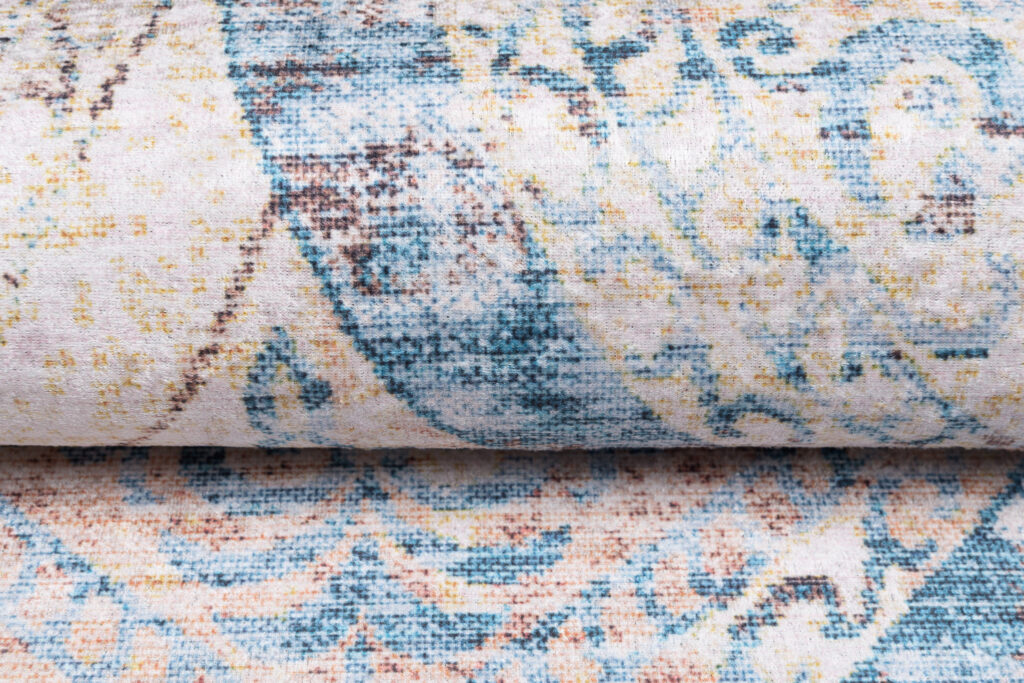 Vloerkleed Toscana Vintage Blauw Beige Ornamenten