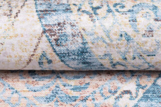 Vloerkleed Toscana Vintage Blauw Beige Ornamenten