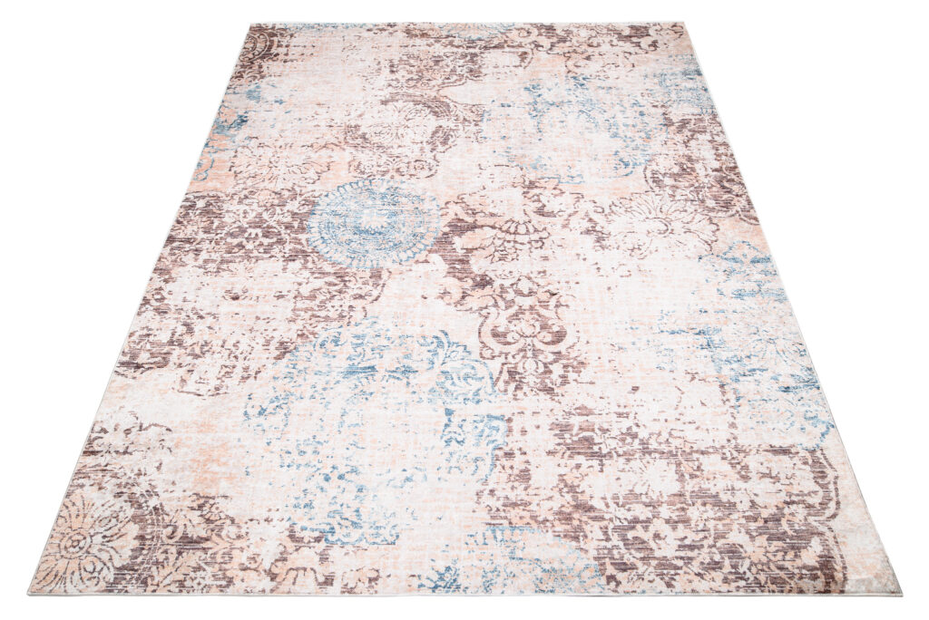 Vloerkleed Toscana Vintage Blauw Beige Antislip