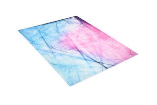 Vloerkleed Toscana Roze Blauw Abstract Lijnen
