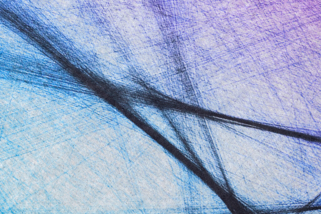 Vloerkleed Toscana Roze Blauw Abstract Lijnen