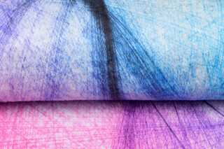 Vloerkleed Toscana Roze Blauw Abstract Lijnen