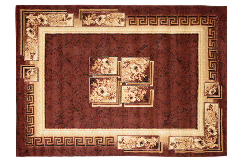 Vloerkleed Atlas Bruin Beige Klassiek Frame