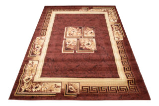 Vloerkleed Atlas Bruin Beige Klassiek Frame