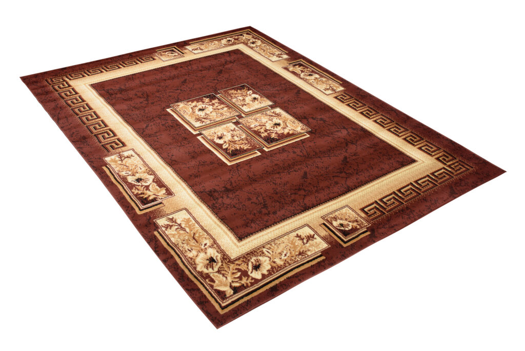 Vloerkleed Atlas Bruin Beige Klassiek Frame