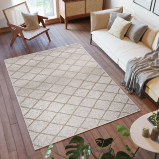 Vloerkleed Capri Creme Sisal Gestreept Indoor Outdoor Modern