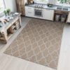 Vloerkleed Capri Lichtbruin Sisal Marokkaanse Trellis Indoor Outdoor