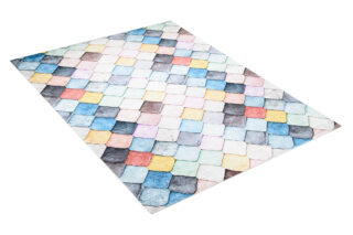 Vloerkleed Toscana Geometrisch Pasteltint Vierkanten