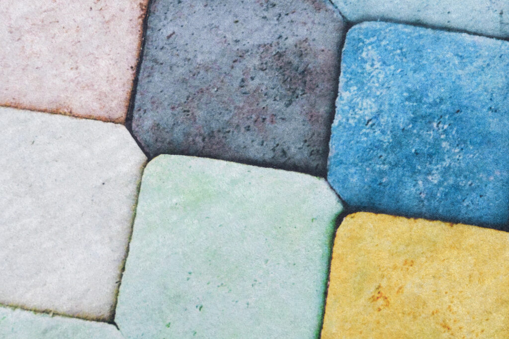 Vloerkleed Toscana Geometrisch Pasteltint Vierkanten