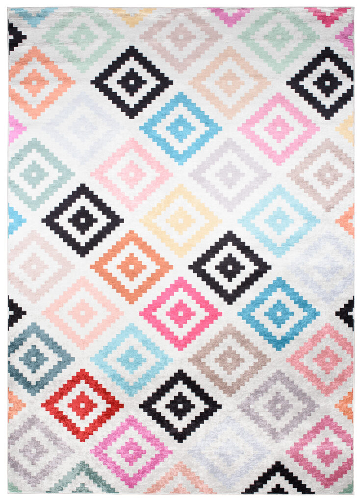 Vloerkleed Toscana Veelkleurig Marokkaanse Trellis
