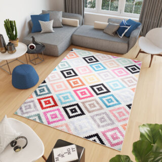 Vloerkleed Toscana Veelkleurig Marokkaanse Trellis