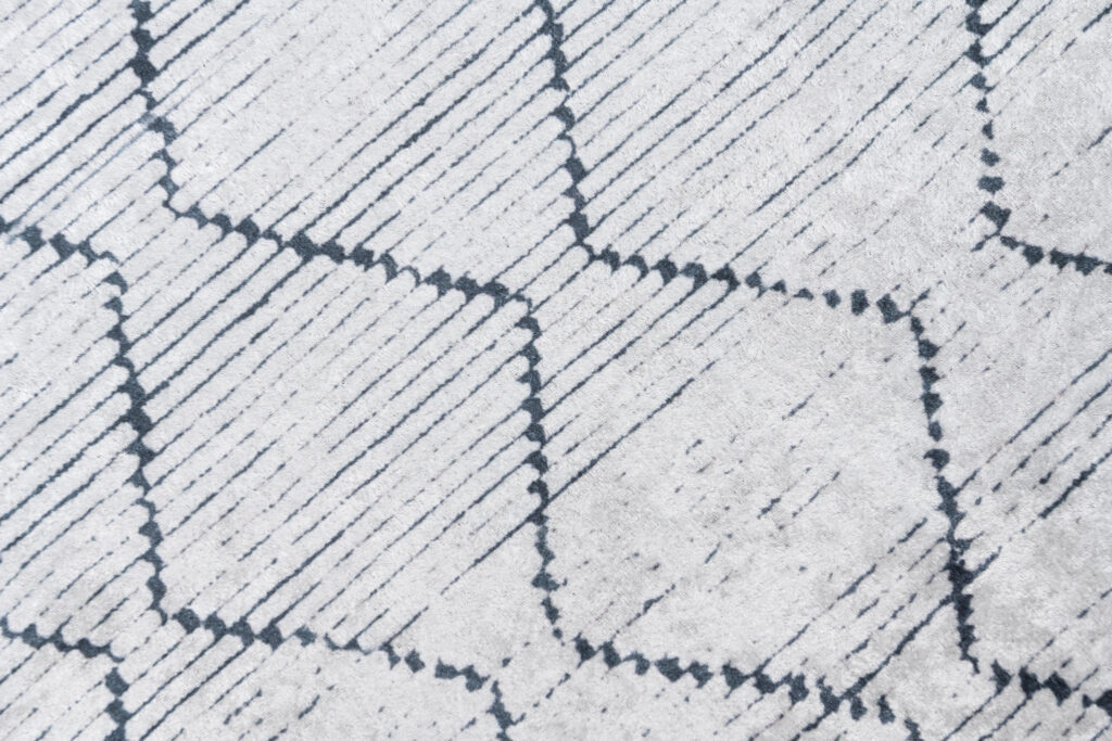 Vloerkleed Toscana Geometrisch Grijs Marineblauw Zigzag