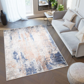 Vloerkleed Toscana Abstract Marineblauw Koper