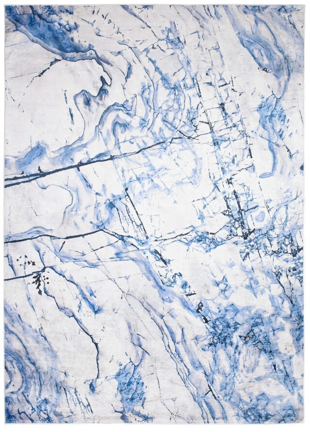 Vloerkleed Toscana Abstract Blauw Grijs