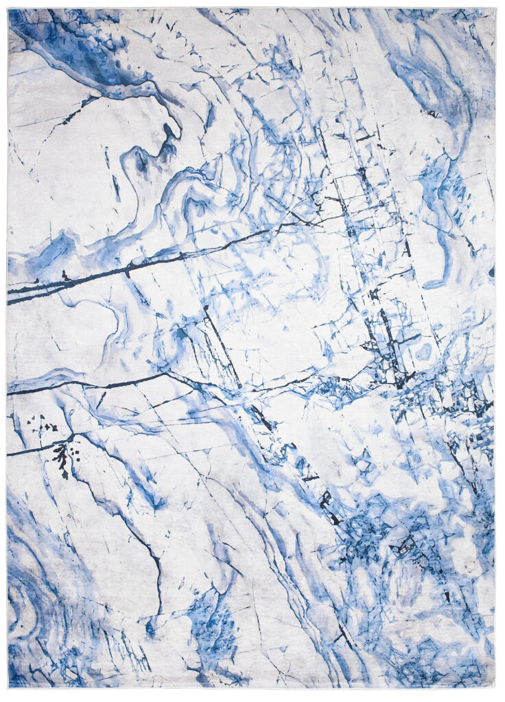 Vloerkleed Toscana Abstract Blauw Grijs