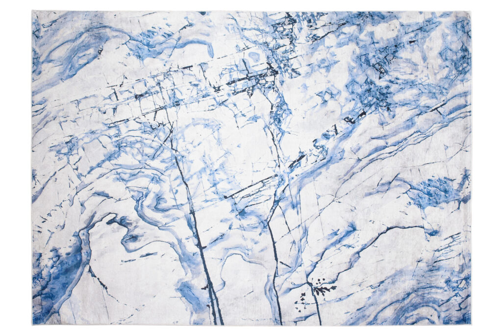 Vloerkleed Toscana Abstract Blauw Grijs