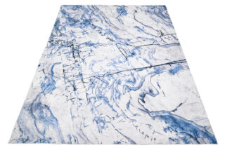 Vloerkleed Toscana Abstract Blauw Grijs