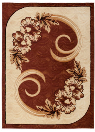 Vloerkleed Atlas Bruin Beige Klassiek Gebloemd