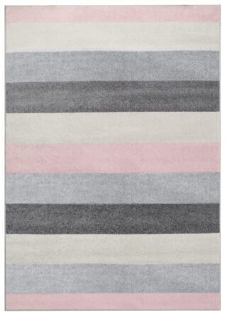 Vloerkleed Lazur Grijs Roze Geometrisch Lijnen