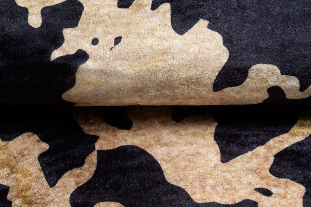 Vloerkleed Toscana Zwart Grijs Gouden Marmer