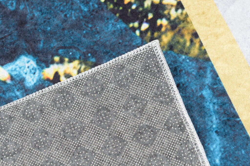 Vloerkleed Toscana Blauw Grijs Gouden Marmer