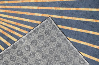 Vloerkleed Toscana Grijs Gouden Stralen Antislip