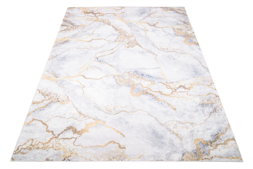 Vloerkleed Toscana Glamour Grijs Gouden Marmer