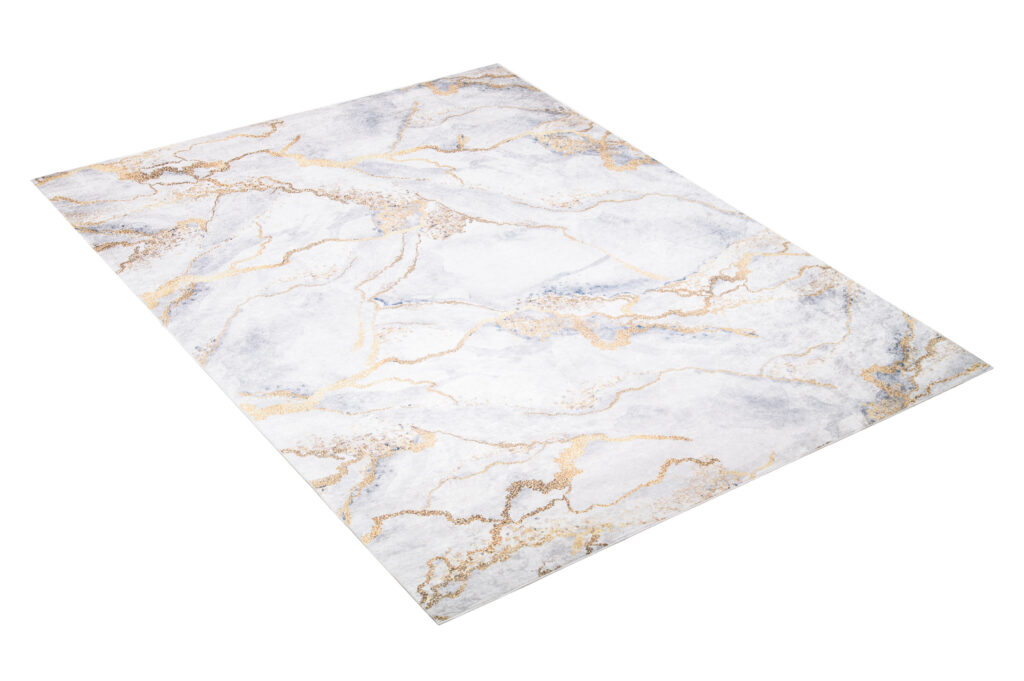 Vloerkleed Toscana Glamour Grijs Gouden Marmer