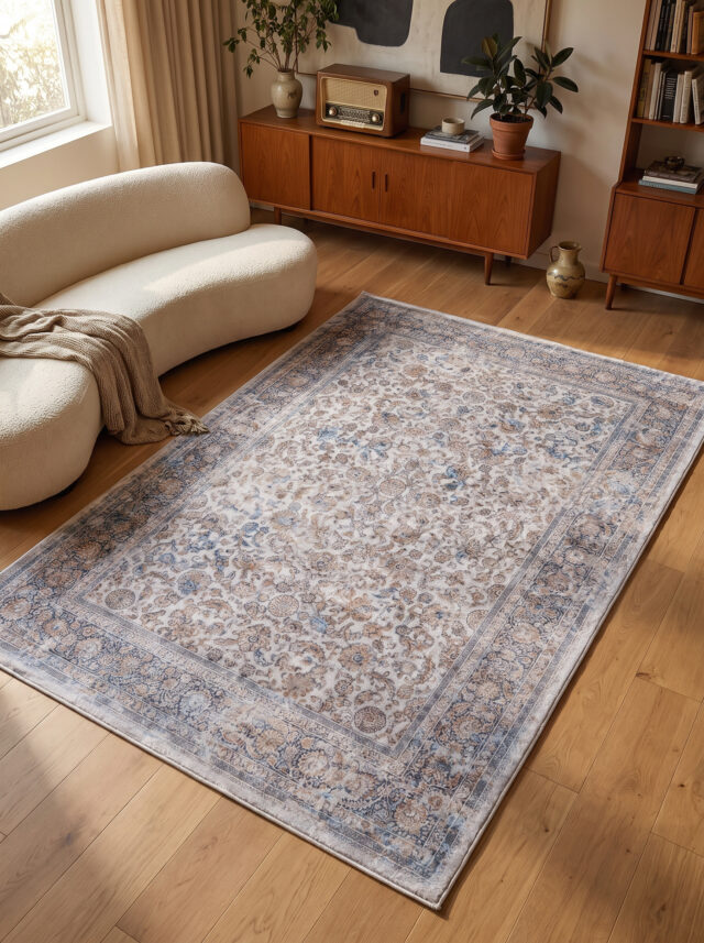 Vloerkleed Victoria Vintage Fijne Ornamenten Licht