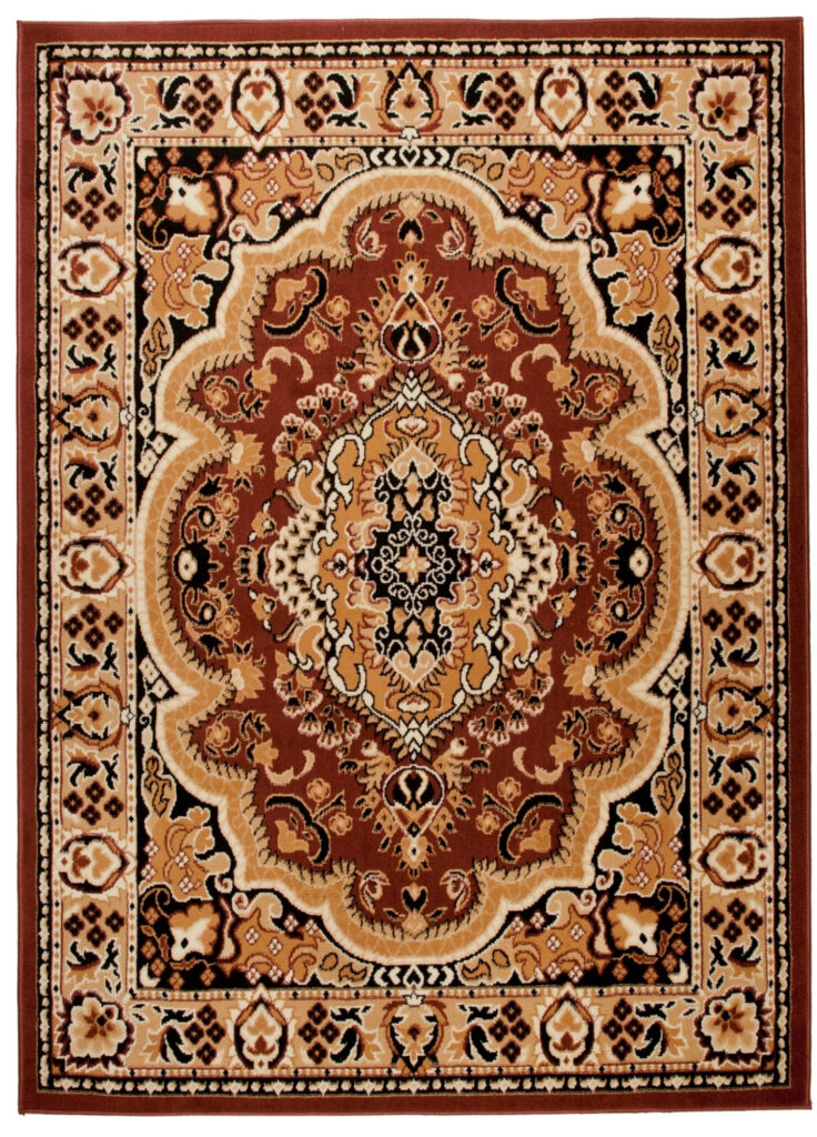 Vloerkleed Atlas Bruin Beige Traditioneel Medaillon