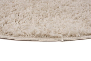 Vloerkleed Essence Rond Shaggy Monochroom Beige