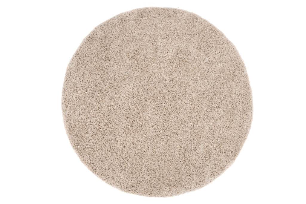 Vloerkleed Essence Rond Shaggy Monochroom Beige